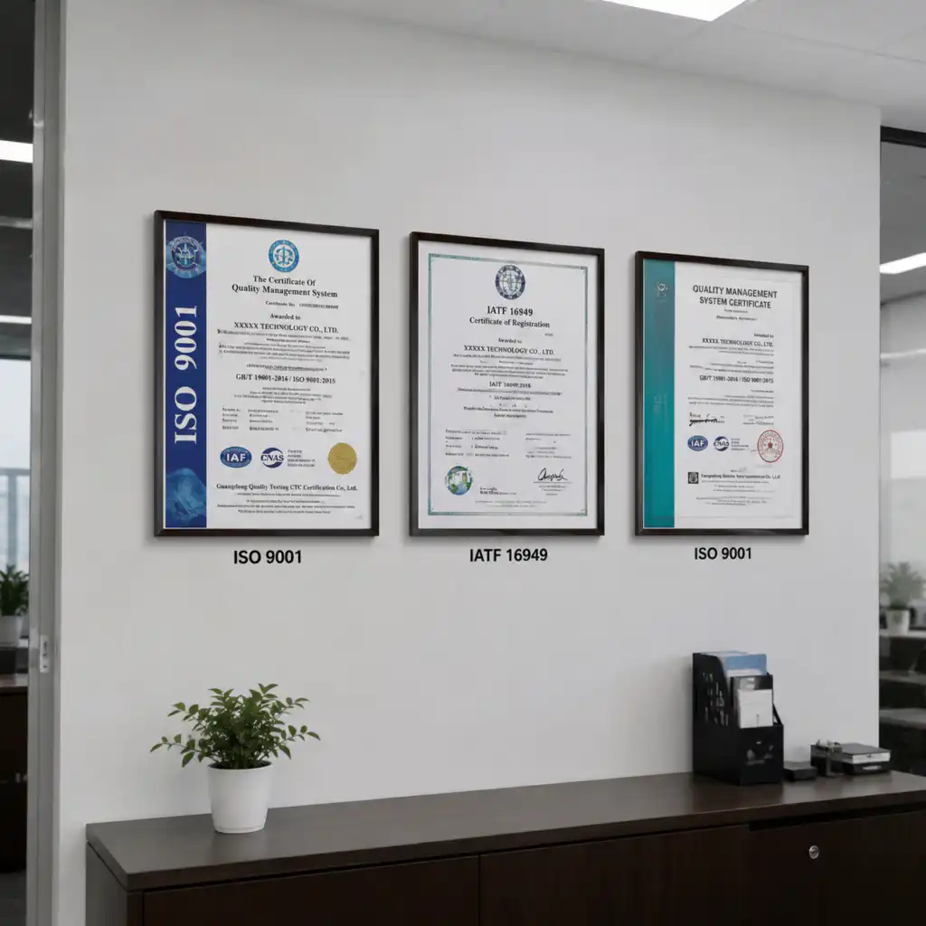 cert wall certificates