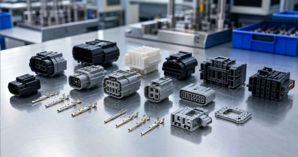 Electrical connector injection molding with precision housings, terminals and production tooling review
