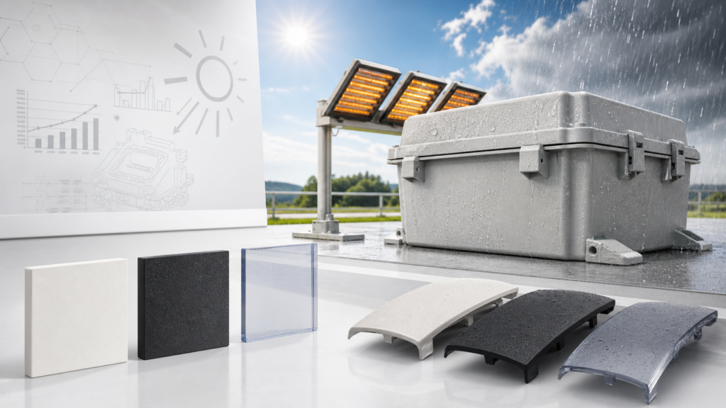 UV and weather-resistant plastics cover